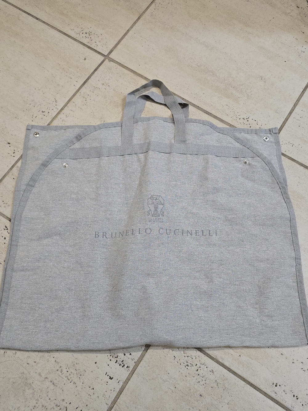 Bundle Of 3 Brunello Cucinelli Gray Garment Bag